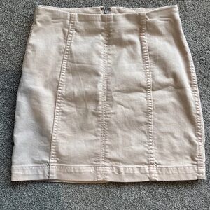 Free People Denim Mini Skirt Modern Femme Womens Size 4 Pink Back Zip